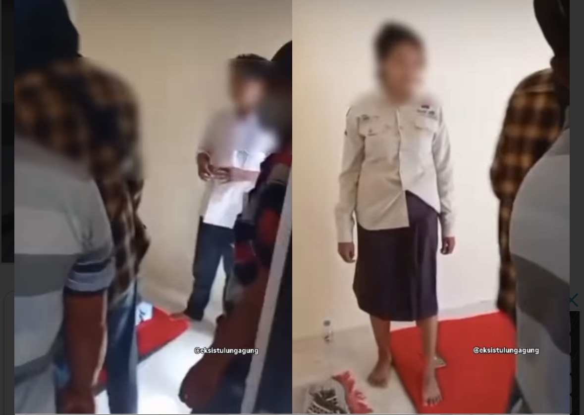 Guru dan siswi kepergok berduaan di kamar.