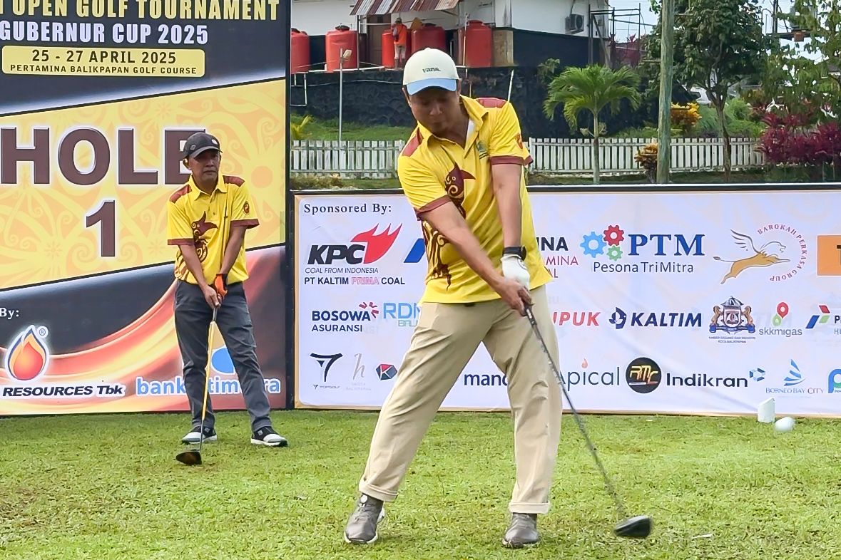 Kaltim Open Golf Tournament Gubernur Cup 2025 jadi wadah pemanasan para atlet Kaltim menuju Porprov Paser.