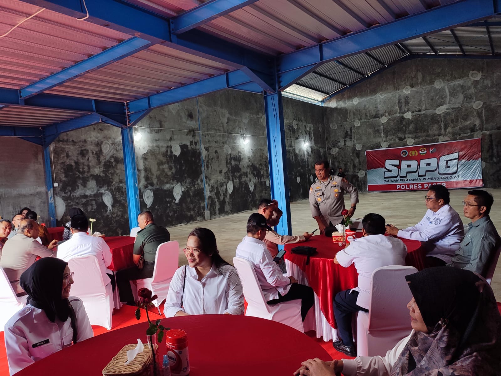 Lokasi SPPG untuk program MBG di Desa Jone, Kecamatan Tanah Grogot yang disiapkan Polri.