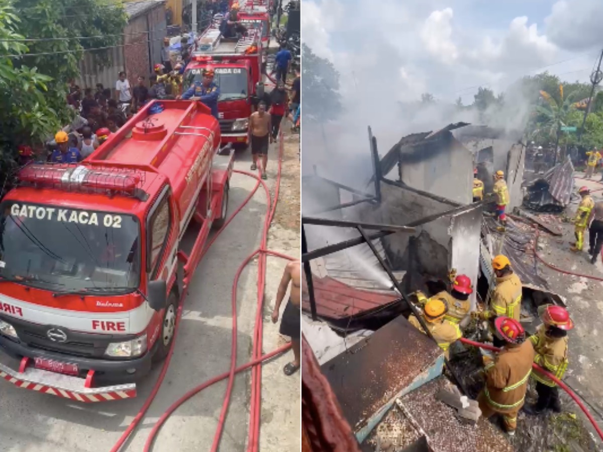 Kebakaran di Gunung Bakaran Balikpapan