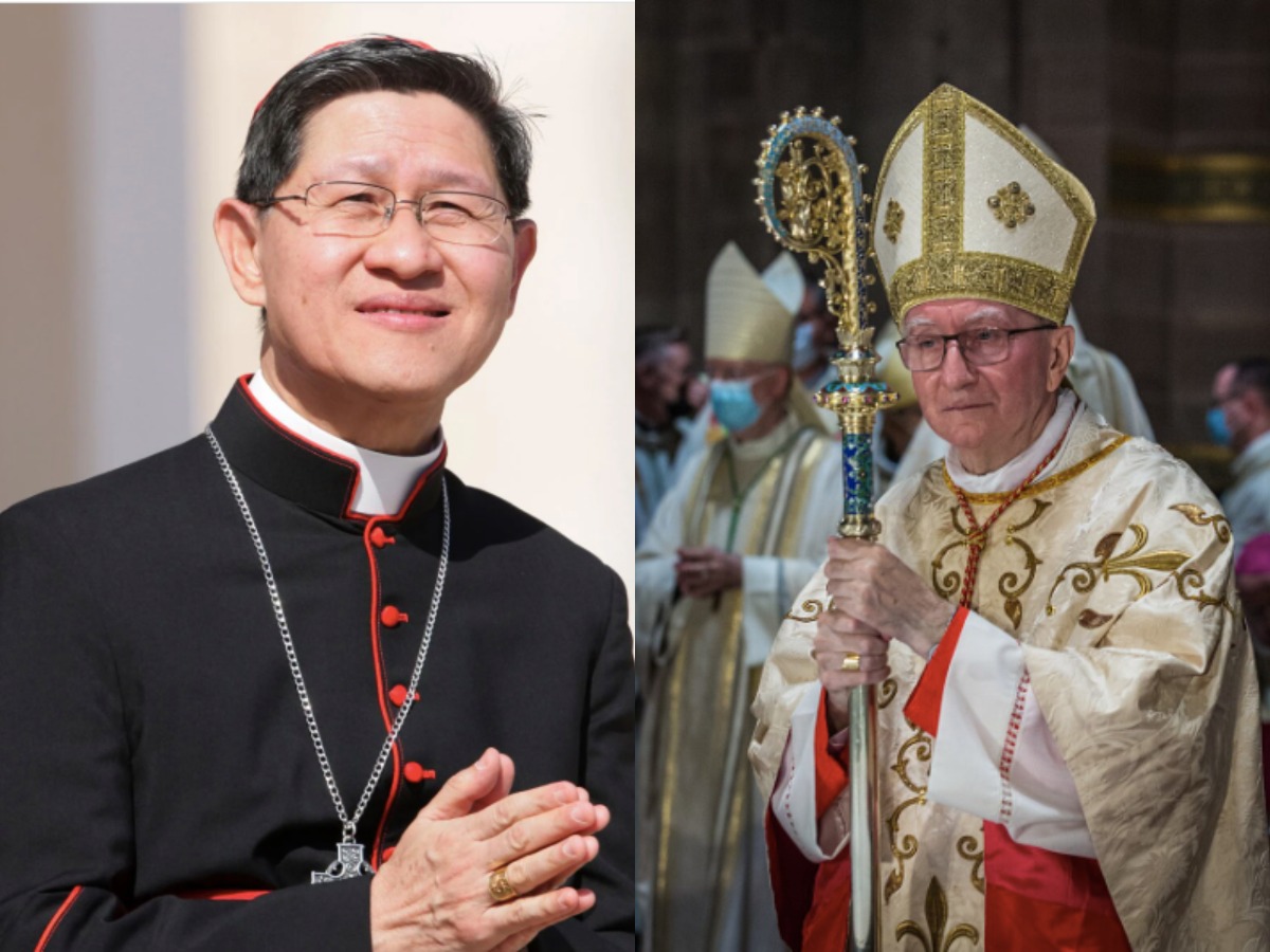 Kardinal Tagle (kiri) dan Parolin
