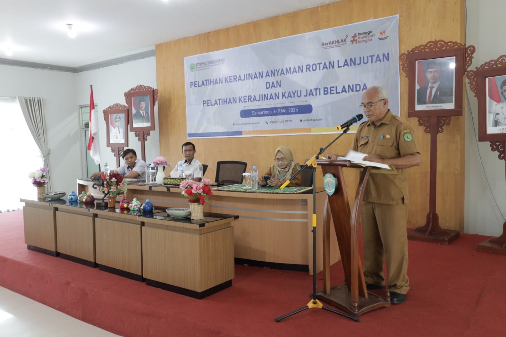 PENINGKATAN KETERAMPILAN: DPPKUKM Kaltim menggelar pelatihan agar para perajin mampu menghasilkan produk berkualitas tinggi, tahan lama, dan bernilai estetika.