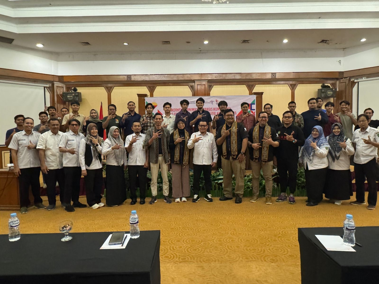 DUKUNGAN: Workshop kegiatan animasi berbasis kompetensi yang dilaksanakan Dispar Kukar.