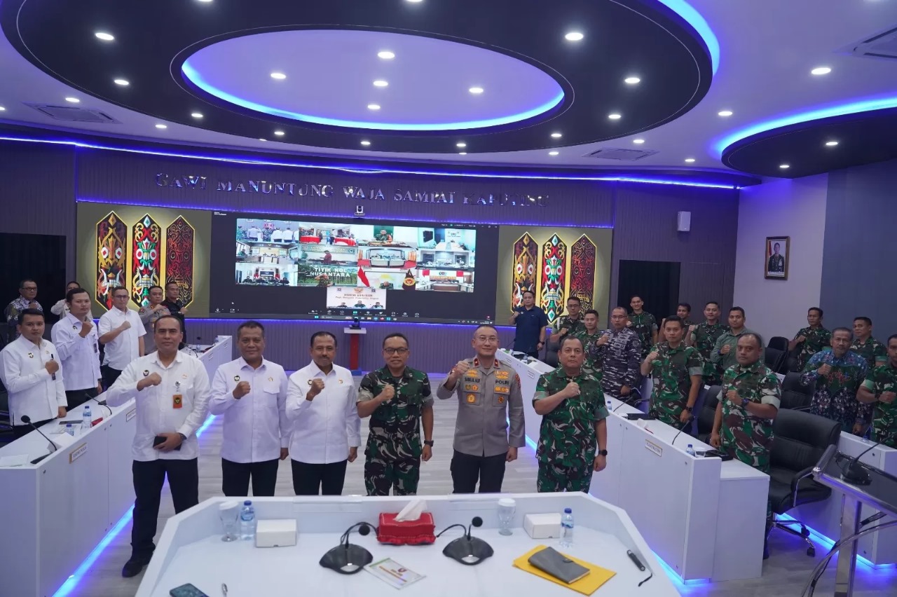 TINDAK TEGAS: Rakor penanganan ormas bermasalah digelar di Makodam VI Mulawarman, bentuk satgas terpadu penanganan ormas premanisme.