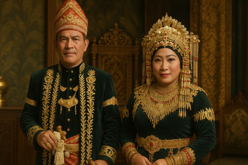 Ilustrasi Raja Budaya Banjar Pangeran Cevi Yusuf Isnendar yang dinobatkan oleh Menteri Kebudayaan Fadli Zon.