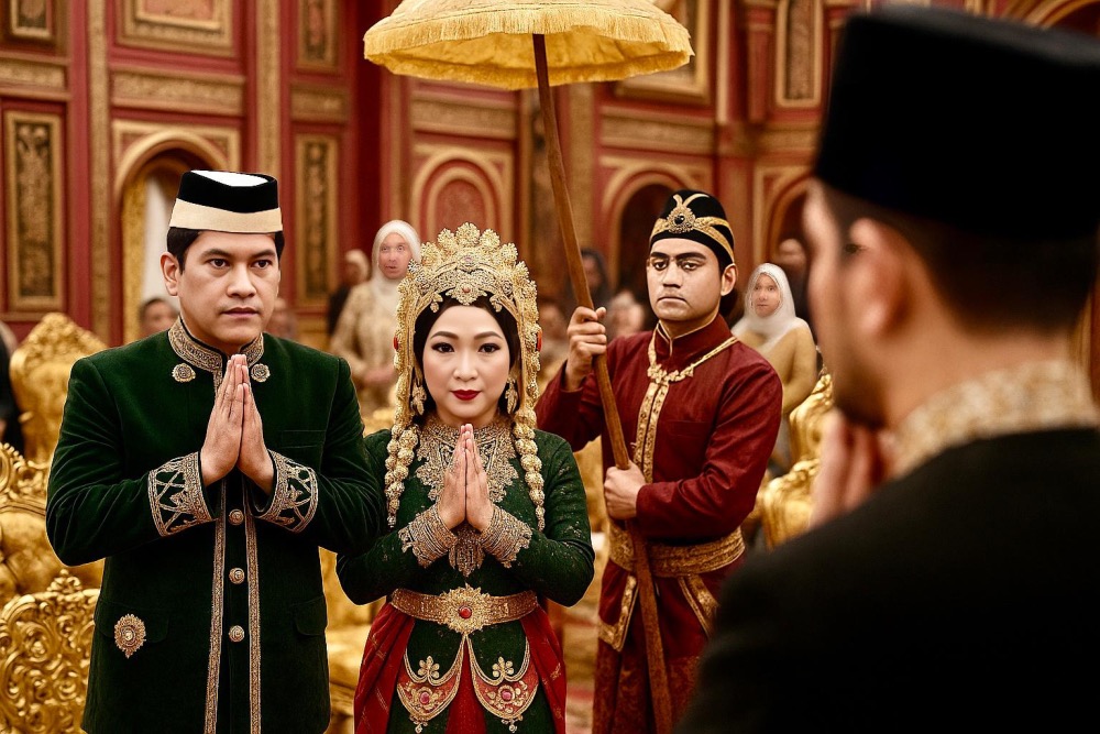 Ilustrasi penobatan Raja Kebudayaan Banjar yang kini menjadi polemik, mengingat sudah ada Sultan Banjar Khairul Saleh yang selama ini eksis dan diakui.