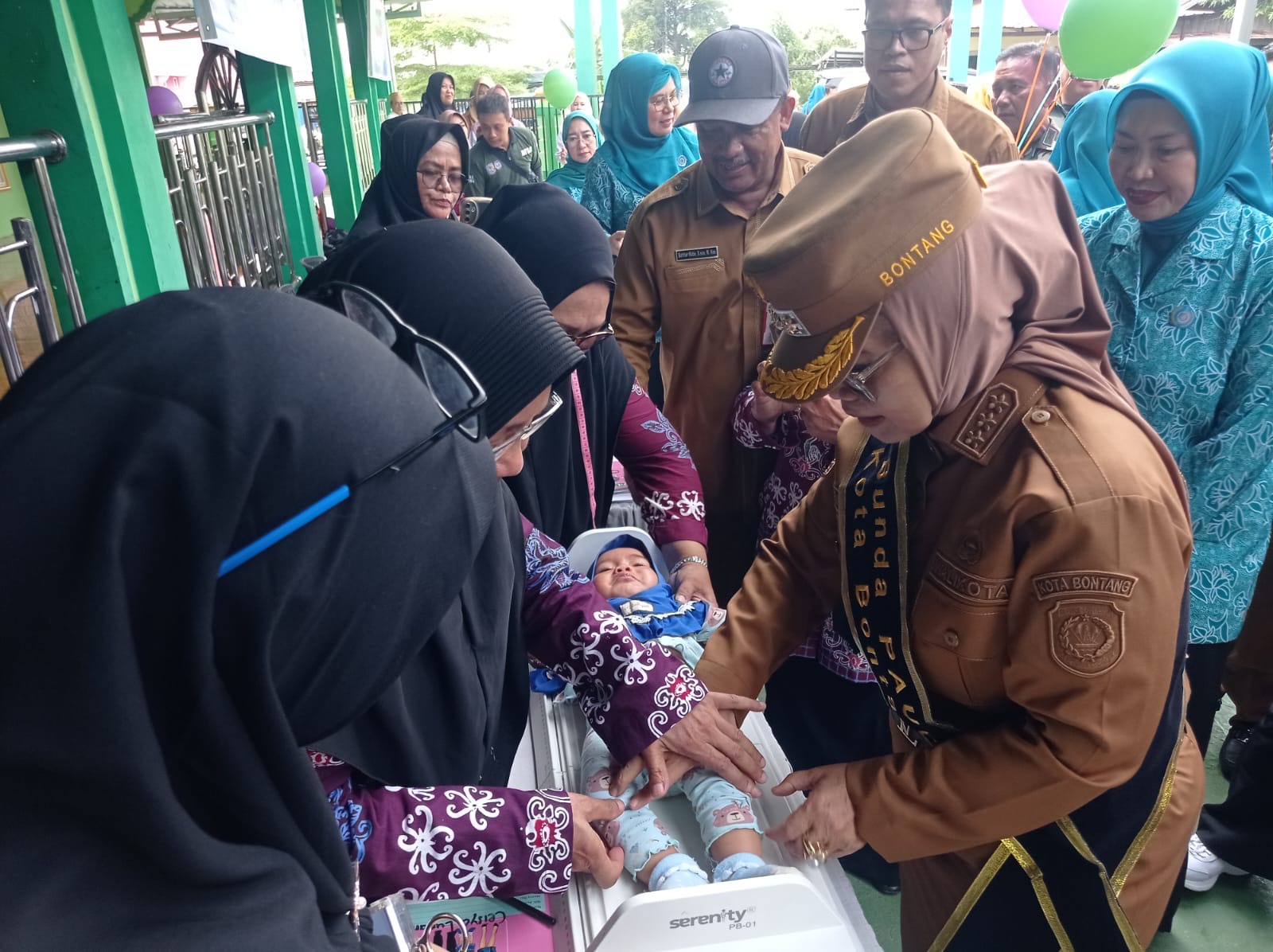 Balita di Kota Bontang telah melalui proses penimbangan serentak untuk mendapatkan data stunting yang valid.