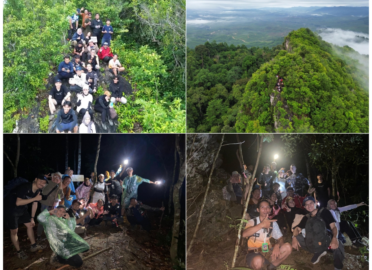 Kegiatan komunitas #HealingdiIKN di Gunung Parung di Desa Sukaraja. (FOTO: IST)