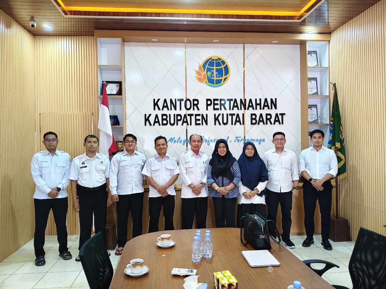 BPN Kutai Barat menerima kunjungan perwakilan Kanwil BPN Kaltim.