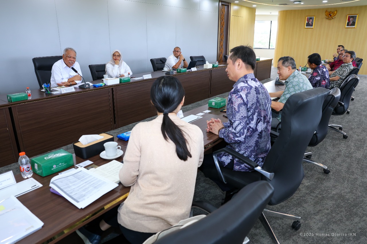 DELEGASI: Kepala OIKN, Basuki Hadimuljono menerima delegasi TETO.