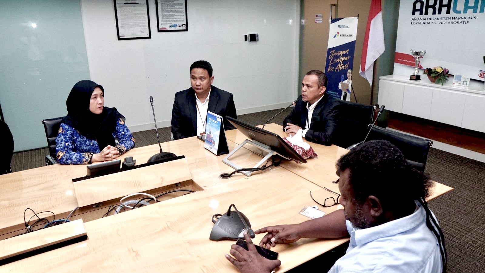 Pertemuan antara Pemkot Balikpapan dan Pertamina Patra Niaga.