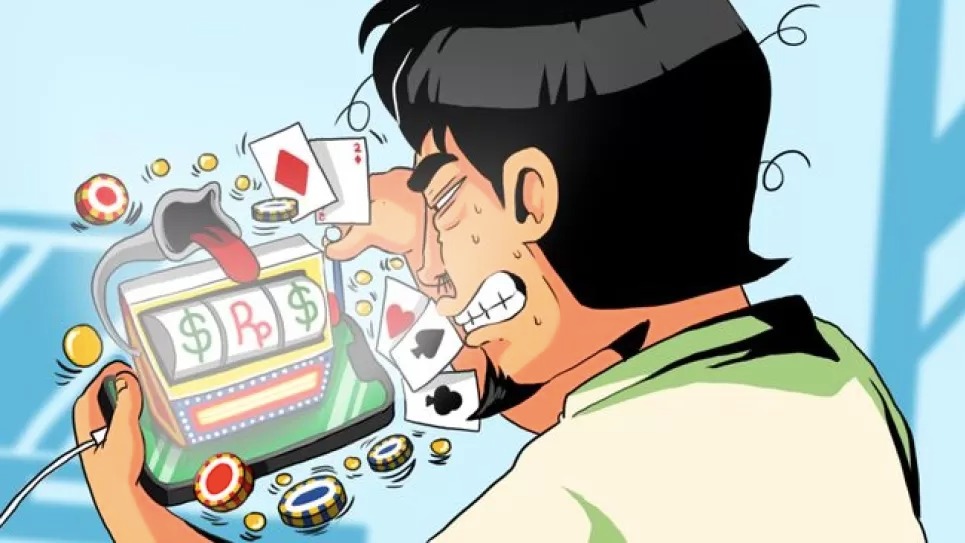Ilustrasi judi online.