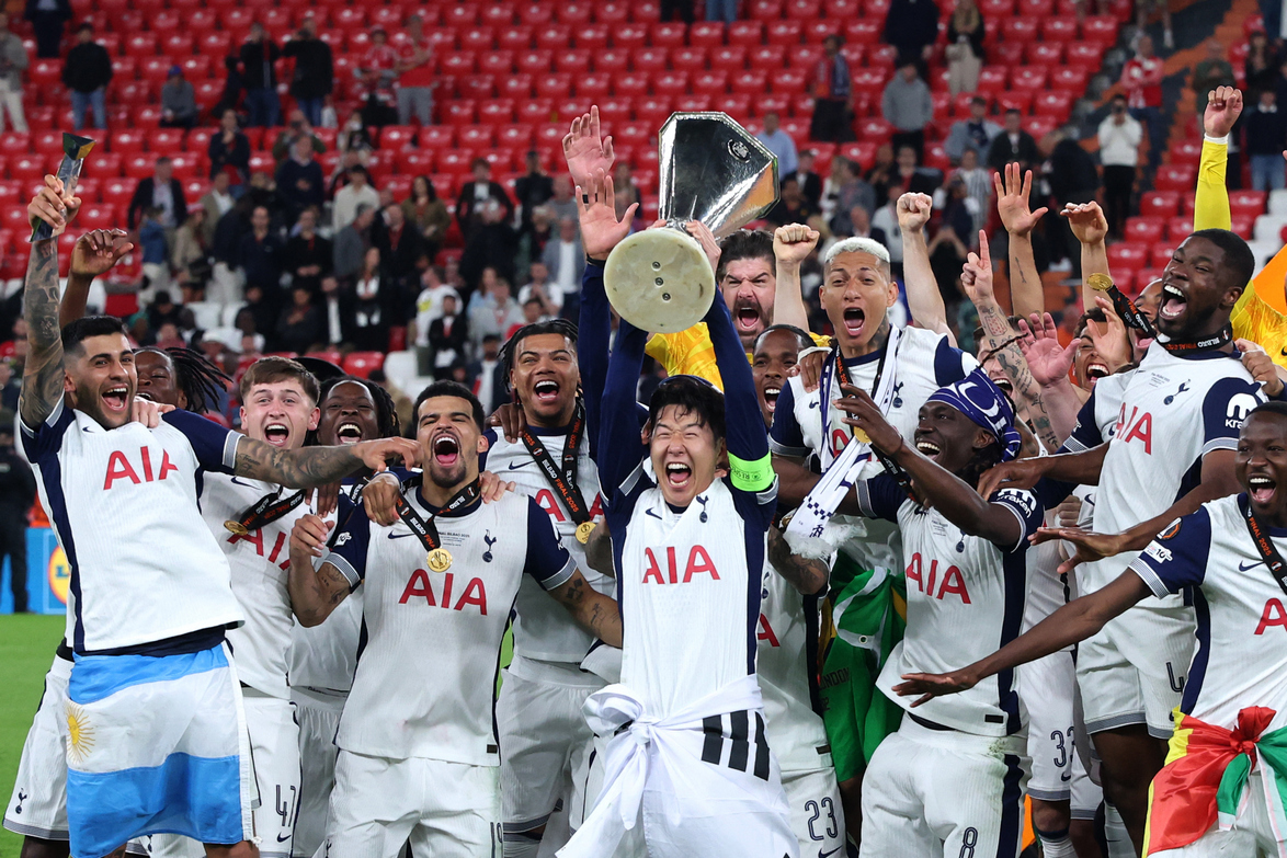 SELAMAT: Tottemham Hotspur juara Liga Eropa 2024/2025.