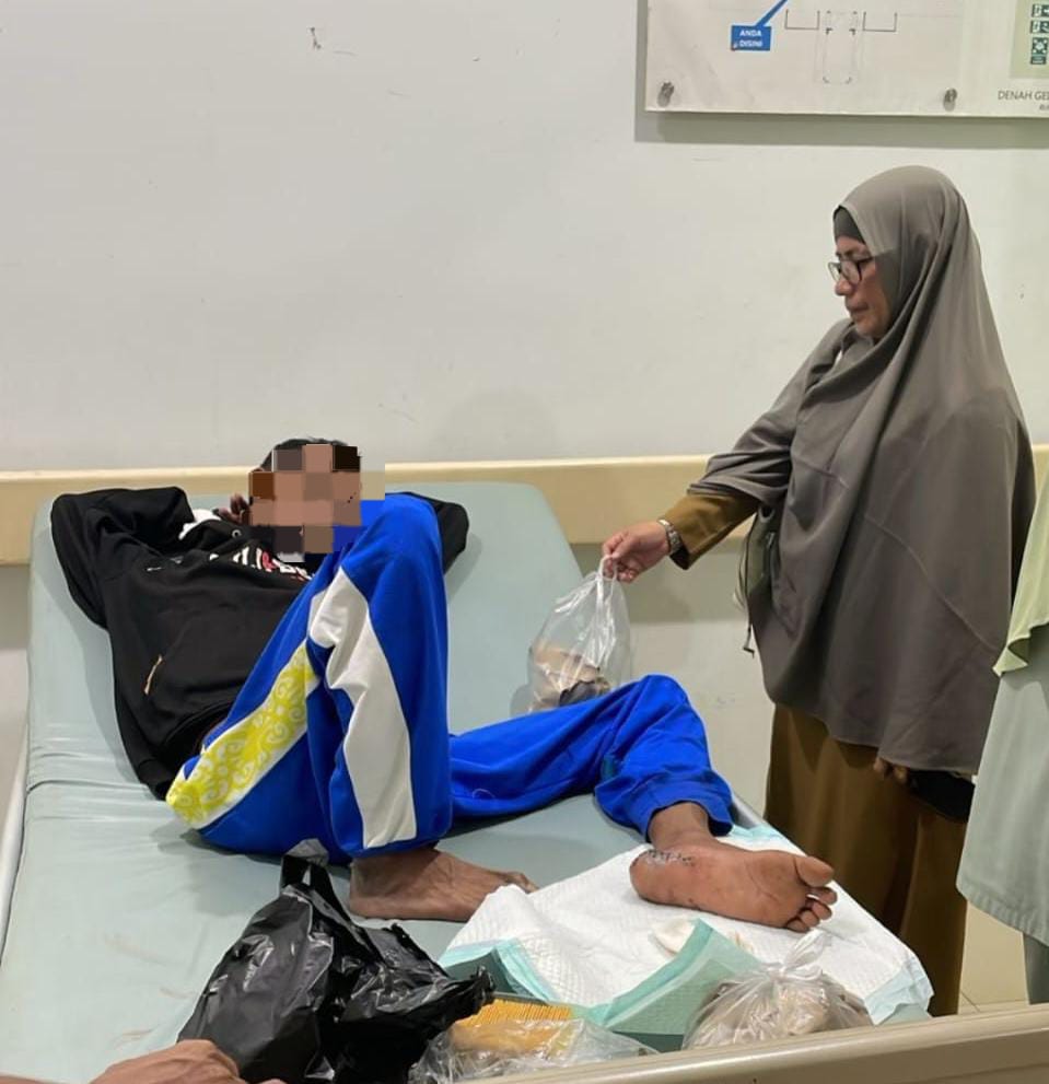 GERAK CEPAT: Penanganan ODGJ yang disebut ditelantarkan oleh Kepala Dinas Sosial Kutim.