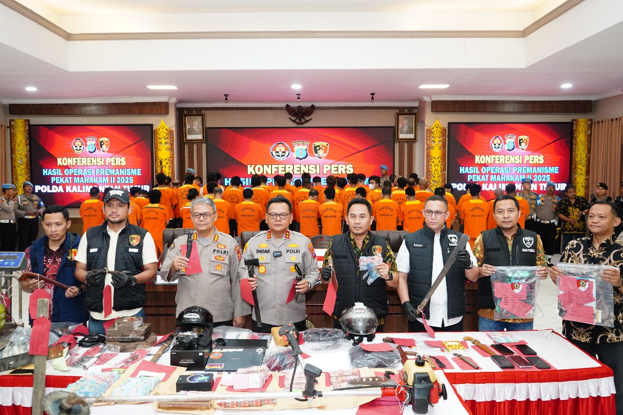 PEKAT: Kapolda Kaltim Irjen Pol Endar Priantoro membeberkan pengungkapan aksi premanisme dilakukan jajarannya.