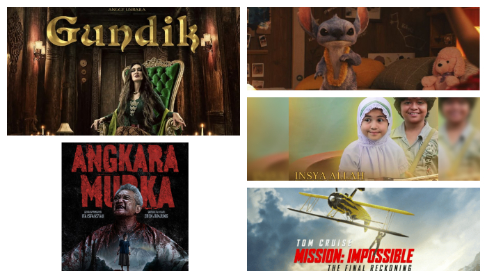 5 Rekomendasi film bioskop akhir pekan ini, dari action hingga horor, semuanya seru dan sayang buat dilewatkan. Cek daftarnya!