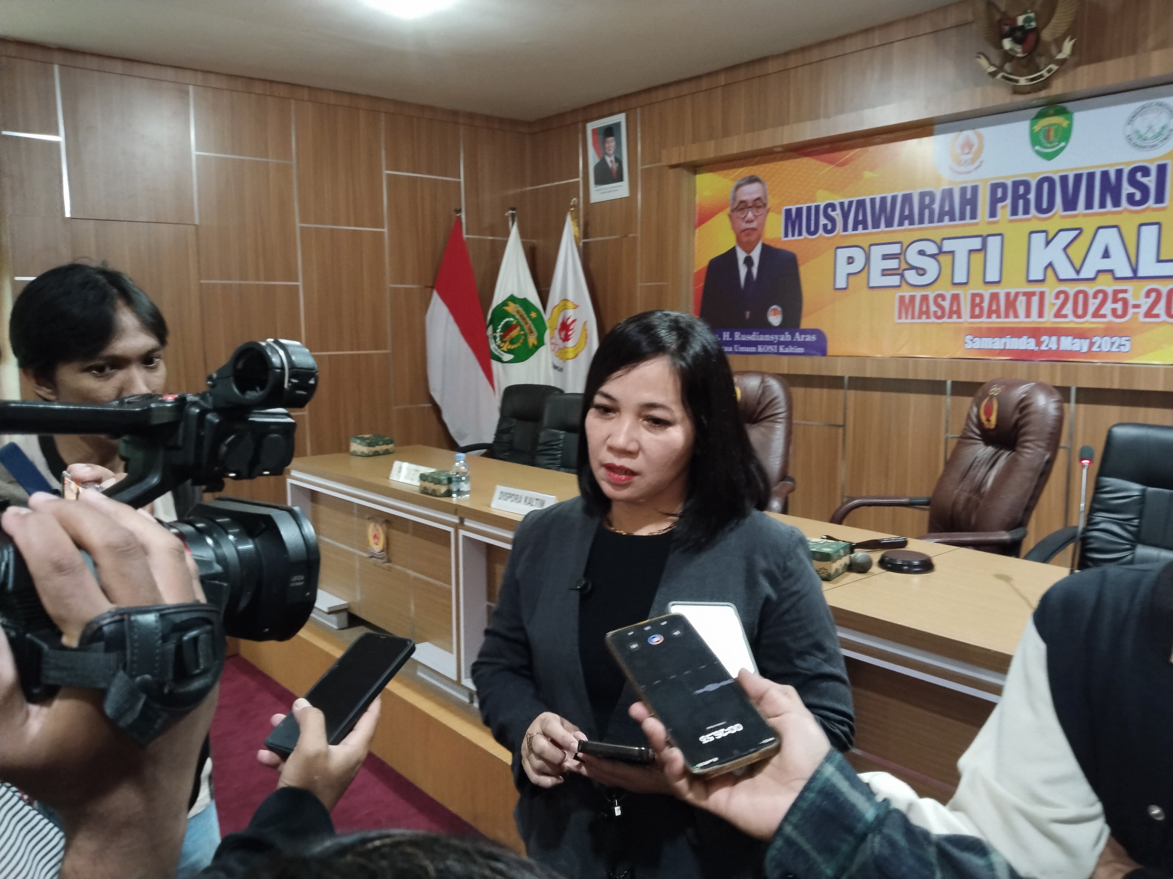 Fransisca Christine Sinulingga resmi memimpin Pengprov Pesti Kaltim lewat musorprovlub, Sabtu (24/5).