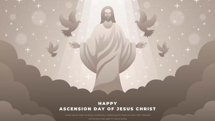 Ilustrasi gambar Hari Kenaikan Yesus Kristus 2025.
