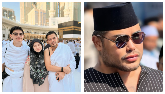 Kolase foto Ivan Gunawan, Irish Bella bersama suami dan adiknya di depan Ka