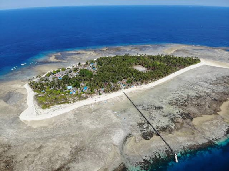 DESTINASI WISATA: Pulau Balalagan dikenal sebagai spot favorit para pemancing karena keberlimpahan ikan di sekitar perairannya.