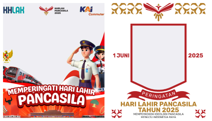 Kolase Twibbon Hari Lahir Pancasila 2025.