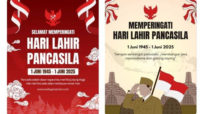 Poster-poster menarik tentang Hari Lahir Pancasila dapat di-download secara gratis.