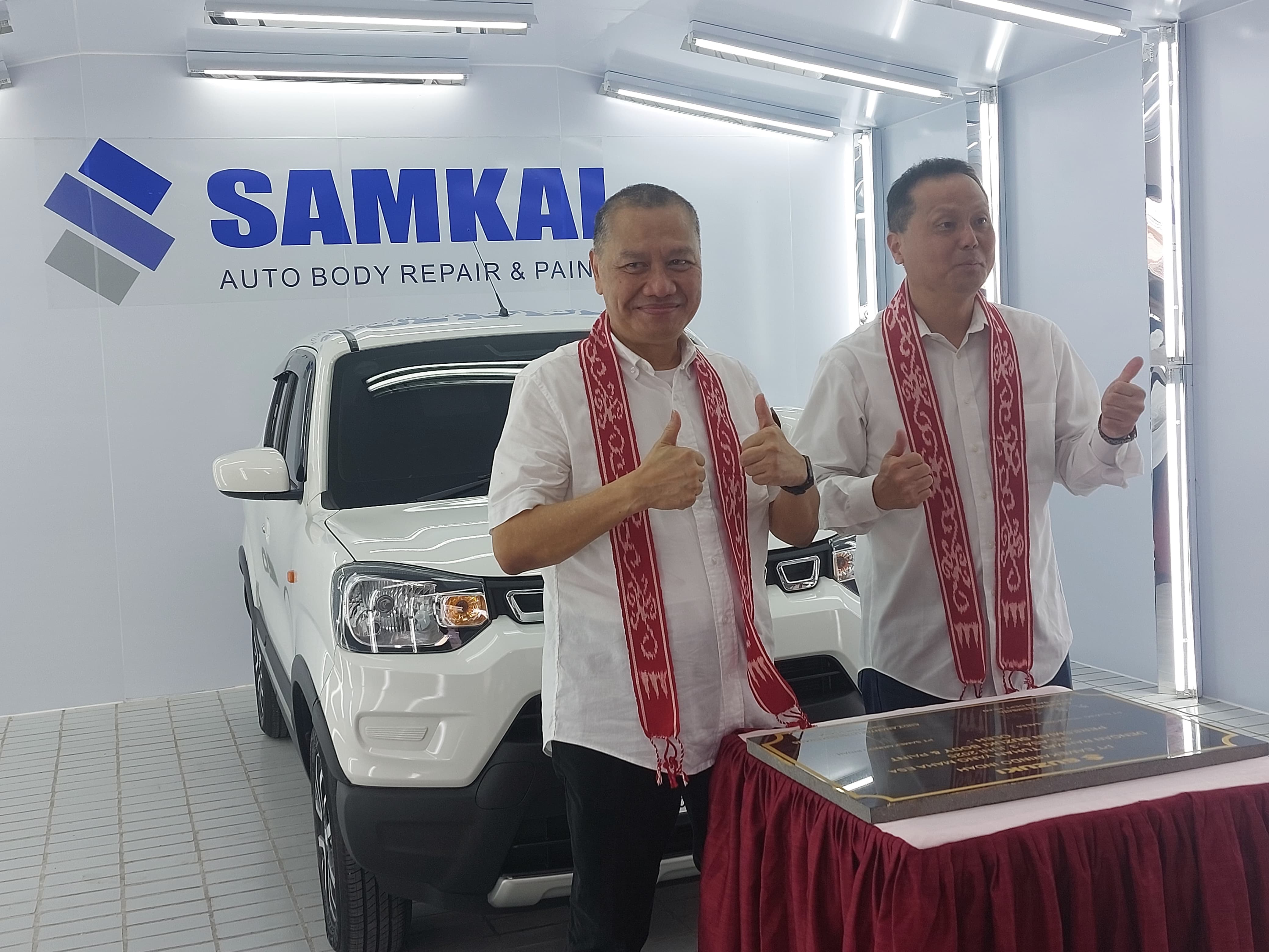 OPERASI PENUH: Suzuki Body & Paint Samarinda resmi beroperasi secara penuh pada Selasa (3/6). Direktur Utama PT Samekarindo Indah Andy Anantaputra Suardana saat soft opening.
