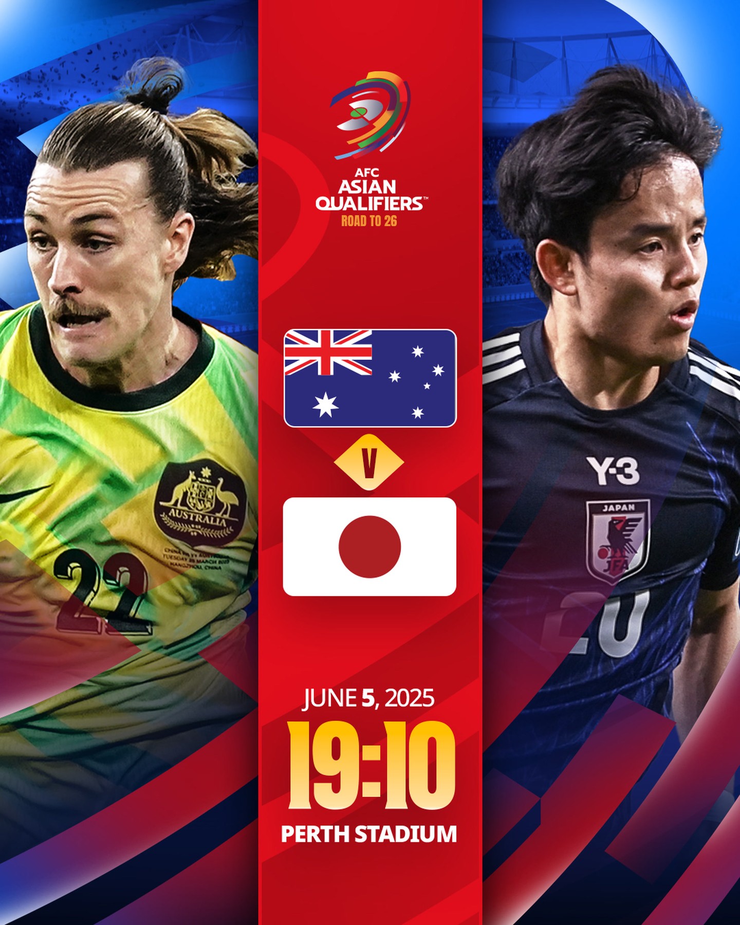 SENGIT: Link live streaming Jepang vs Australia malam ini, Kamis 5 Juni 2025.