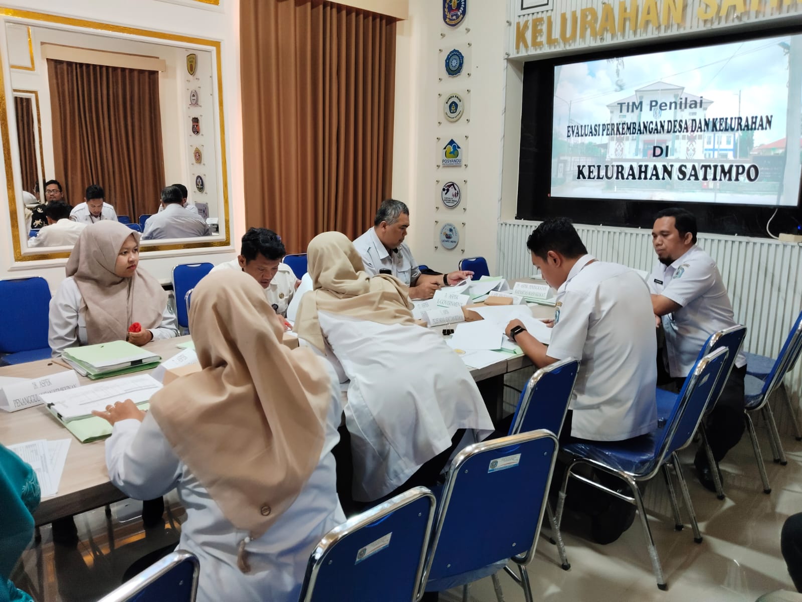 PENILAIAN: Tim lomba kelurahan tingkat Kota telah mengumumkan pemenang yakni Satimpo dan berhak menjadi wakil Bontang di tingkat provinsi.