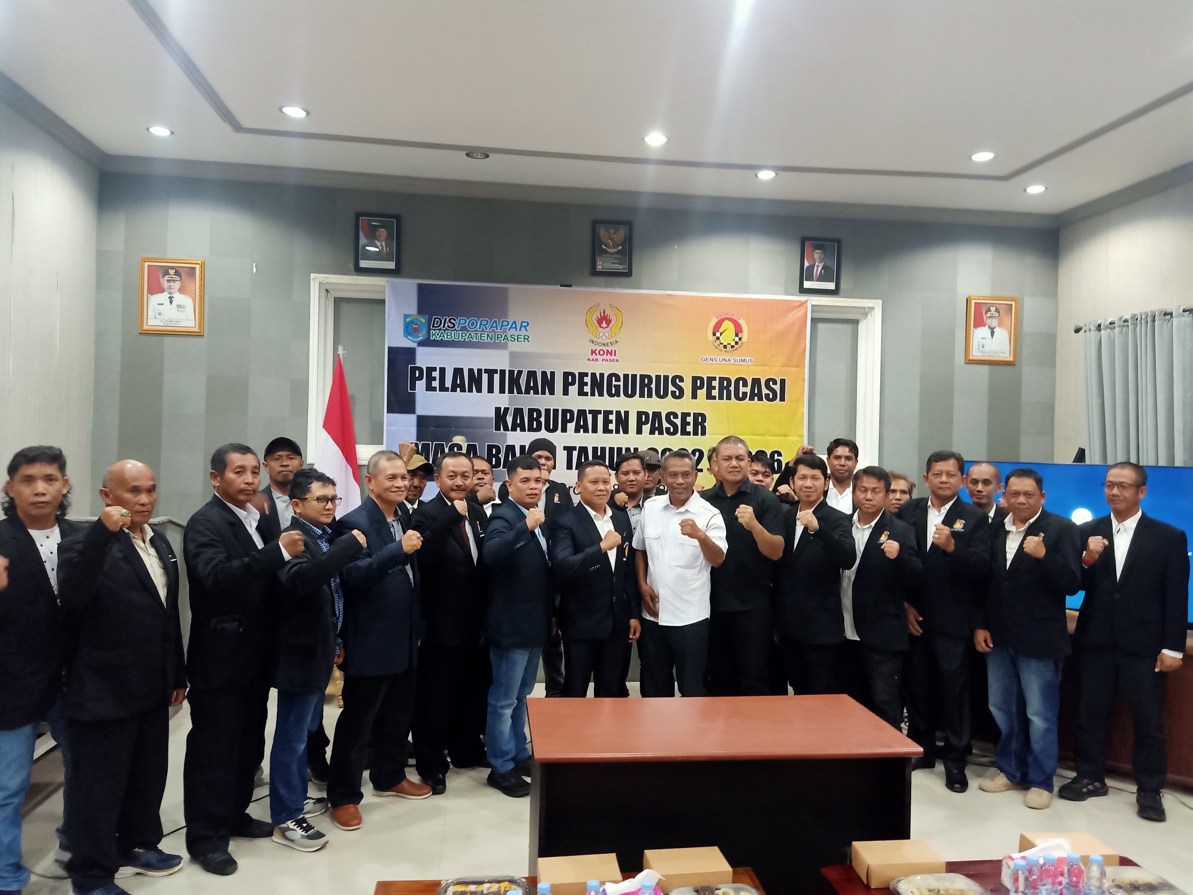 Pengkab Percasj Paser yang baru dilantik percaya diri bisa meraih prestasi di Porprov Kaltim VIII/2026.