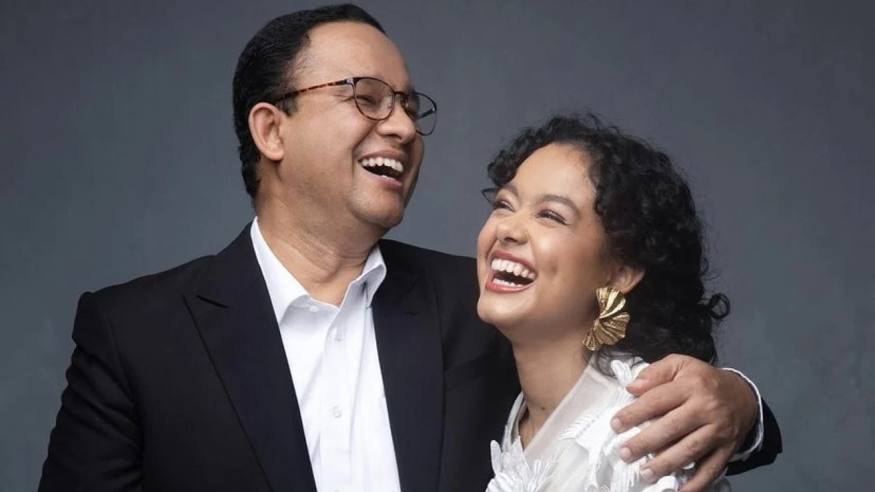 Anies Baswedan dan putrinya, Mutiara Annisa Baswedan.