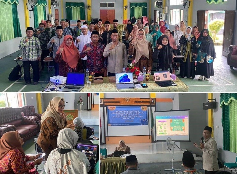 DIGITAL: Puluhan Penyuluh Agama Islam mengikuti pelatihan konten kreatif untuk dakwah secara digital.