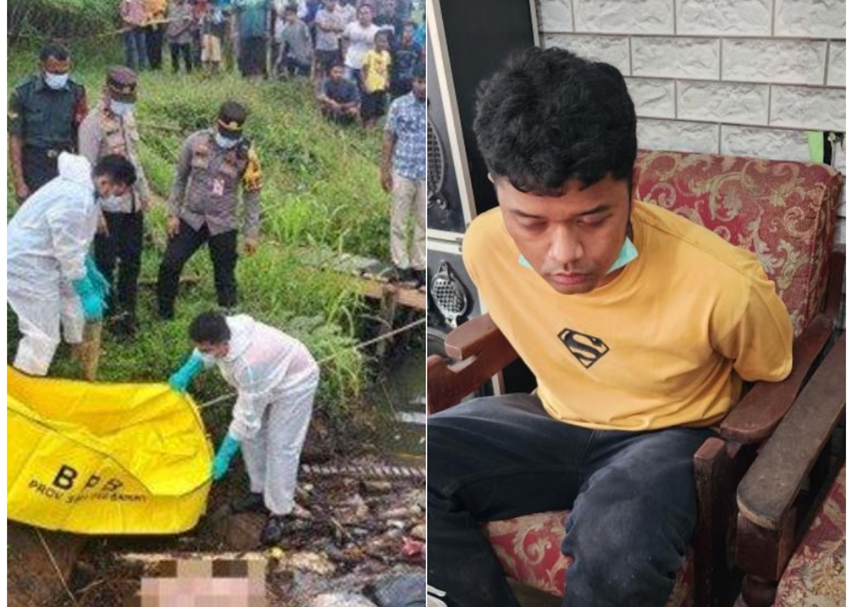 Satria Juhanda alias Wanda (25 tahun), tersangka pembunuh Septia Adinda saat diamankan Polres Padang Pariaman pada Kamis 19 Juni 2025. (Foto: istimewa)