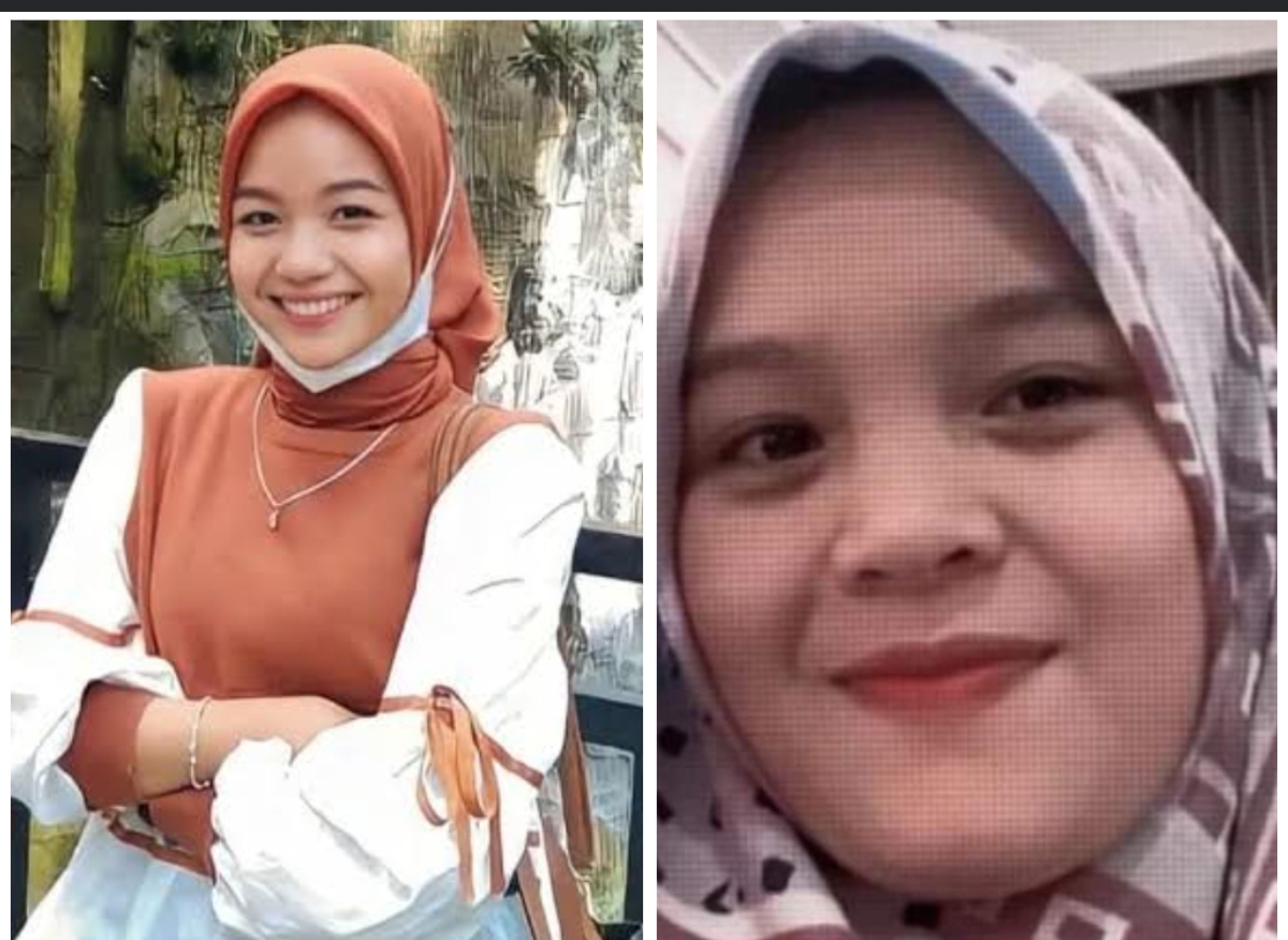Siska Oktavia Rusdi (23, kiri) dan Adek Agustina (25)