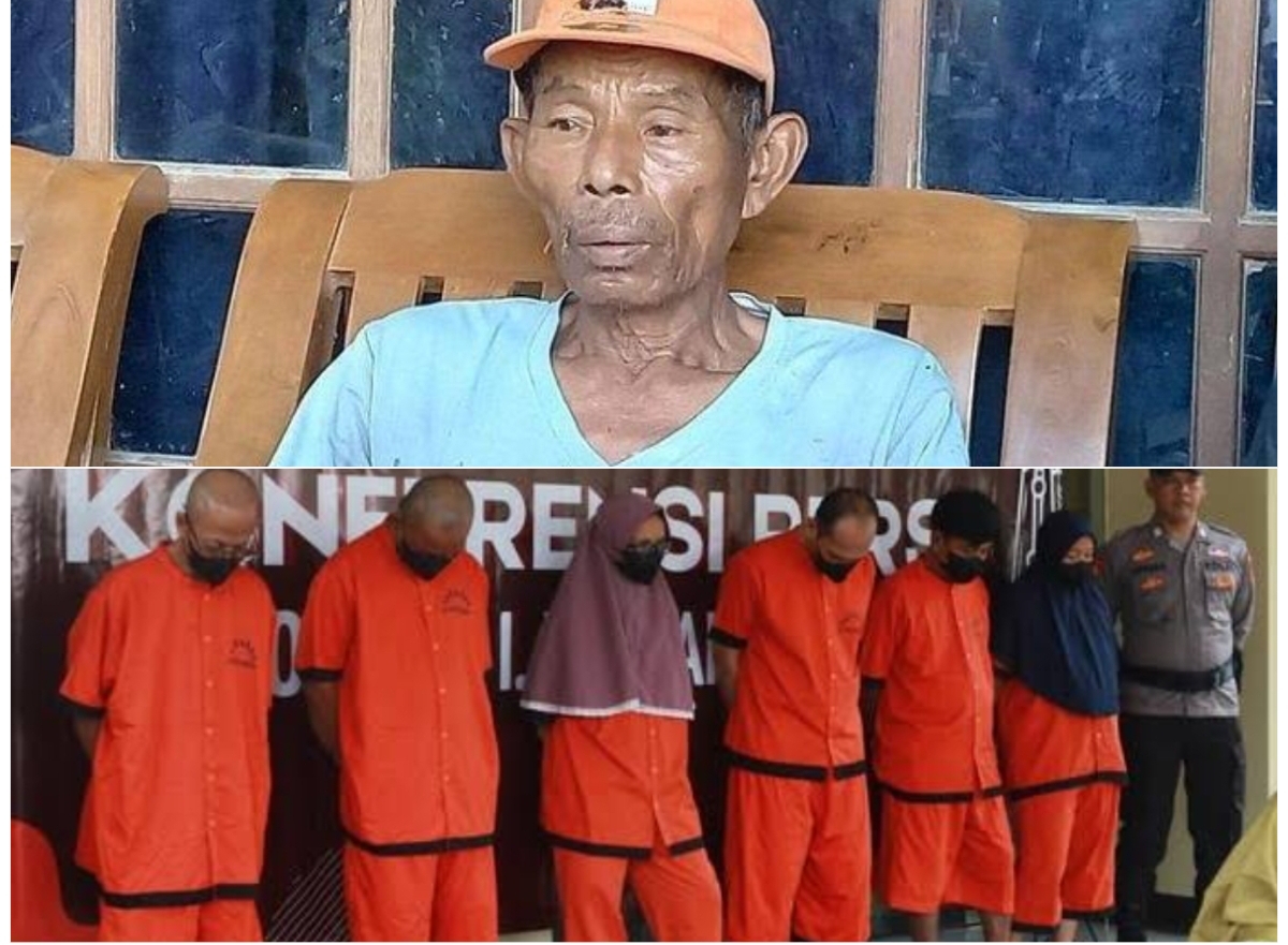 Mbah Tupon dan 6 tersangka dan kini ditahan Polda Yogyakarta. (Foto: istimewa)
