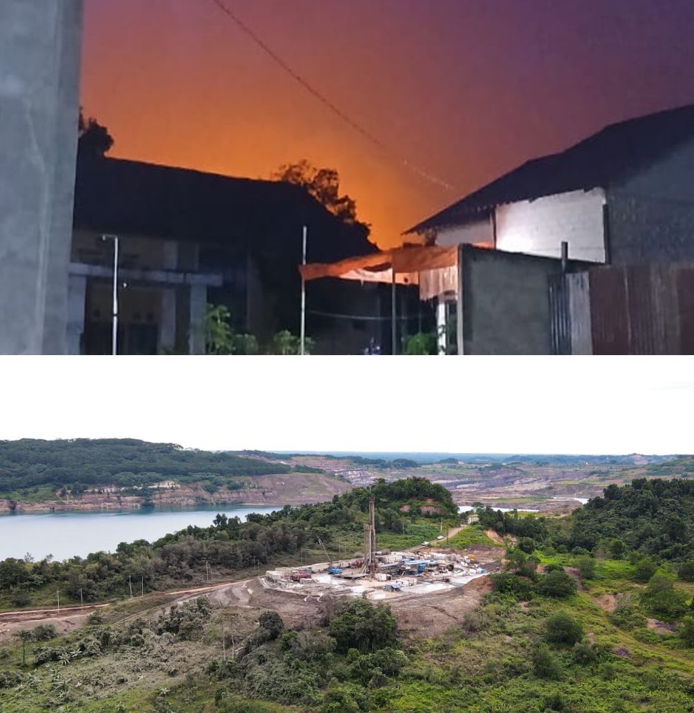 Sumur migas LSE-P715 yang dioperasikan PT Pertamina EP Sangasanga Field  menyemburkan lumpur bercampur gas pada 19 Juni lalu. Tampak  kobaran api membubung di langit Kelurahan Jawa saat sumur meledak.
