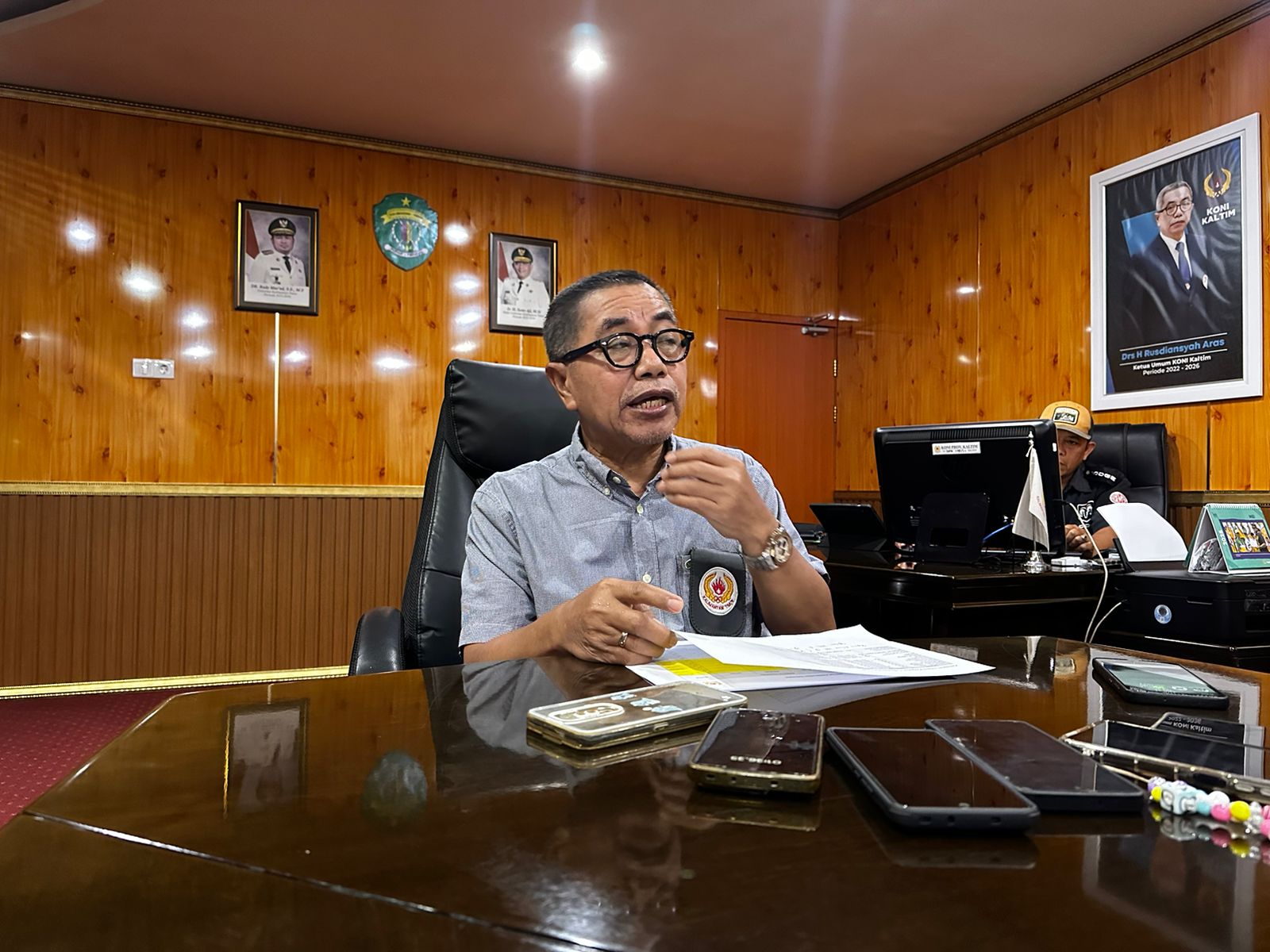 Rusdiansyah Aras menjelaskan alasan KONI Kaltim belum bisa menyalurkan dana pendukung bagi cabor berkegiatan. 