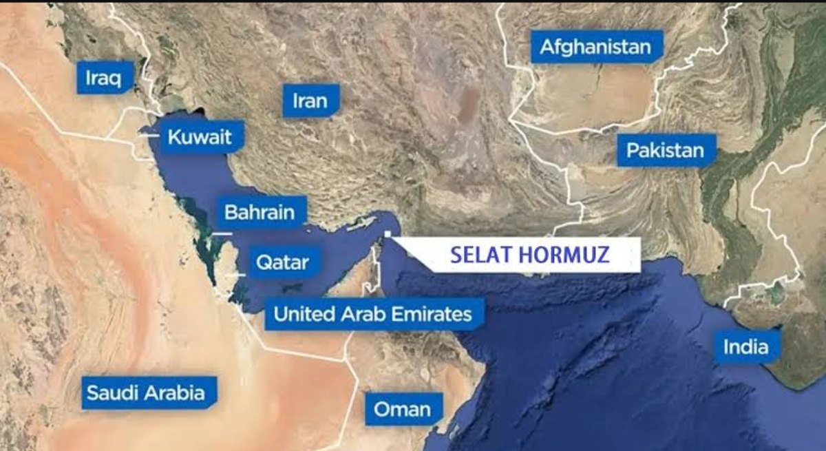 Peta Selat Hormuz. (Foto: inilah.com)
