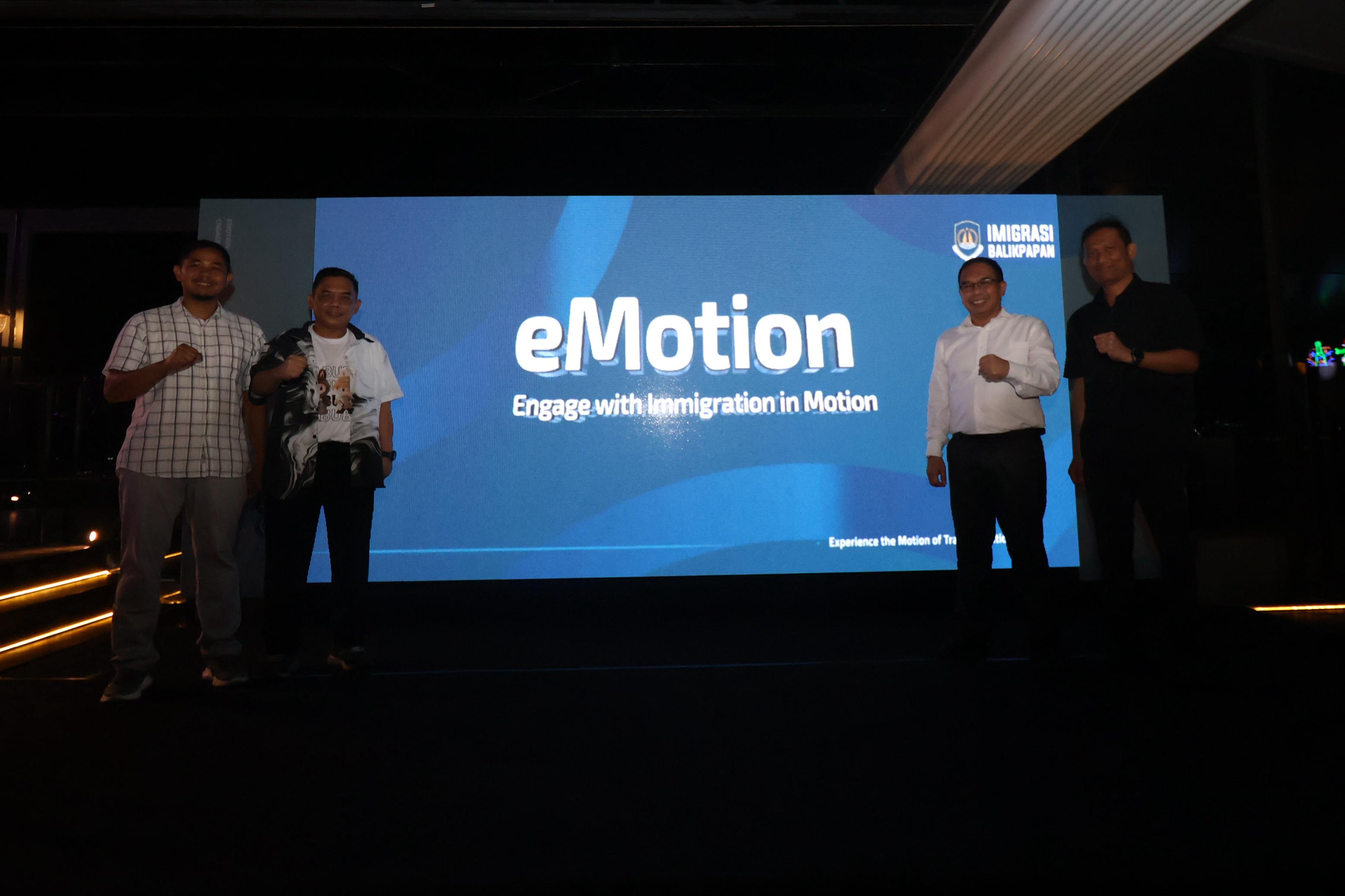 INOVASI: Agenda eMotion sebagai komitmen Kantor Imigrasi Balikpapan berkolaborasi dengan media dan masyarakat. (FOTO ANGGI PRADITHA/KP)