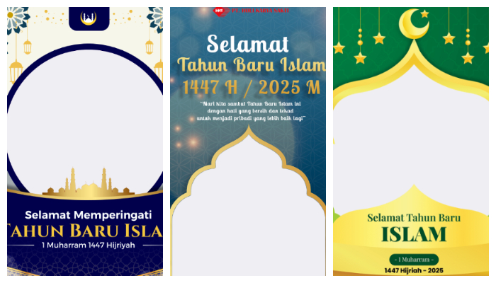 Kolase 35 Link Twibbon Tahun Baru Islam 2025.