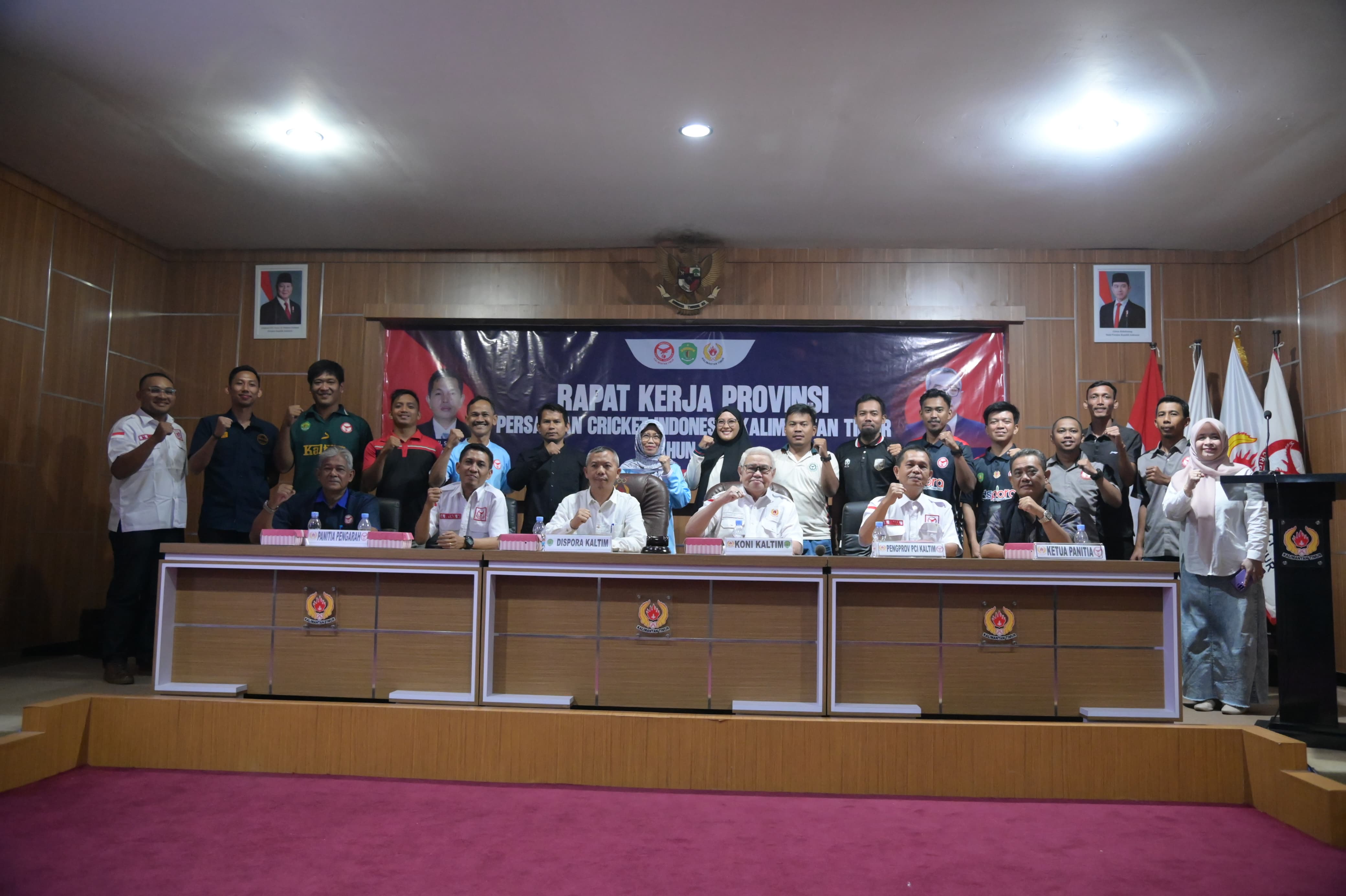 Pengprov PCI Kaltim menggelar rakerprov di KONI Kaltim, Sabtu malam (28/6/2025).