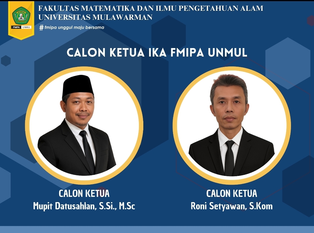 Dua calon ketua IKA FMIPA Unmul.