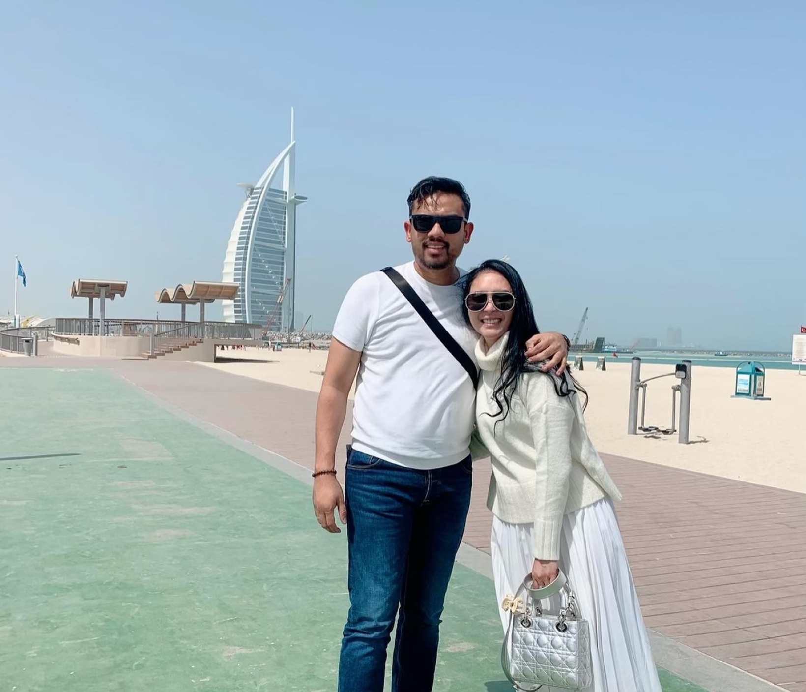 Menteri UMKM Maman Abdurrahman dan istri, Agustina Hastarini.