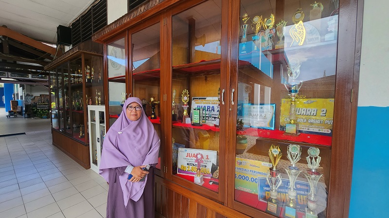 BANYAK PEMINAT: Wakil Kepala Sekolah Bidang Kesiswaan SMP Nasional KPS Balikpapan Hanim Farida menyebut kuota penerimaan peserta didik baru untuk kelas VII sebanyak 120 siswa sudah terpenuhi.