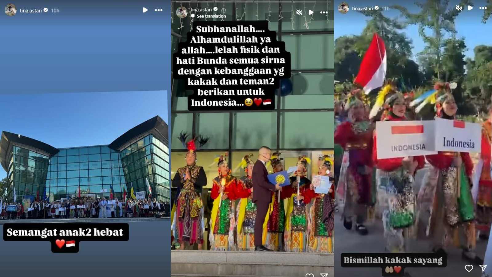 INSTASTORY: Unggahan terbaru Agustina Hastarini di Eropa, Sabtu, 5 Juli 2025.