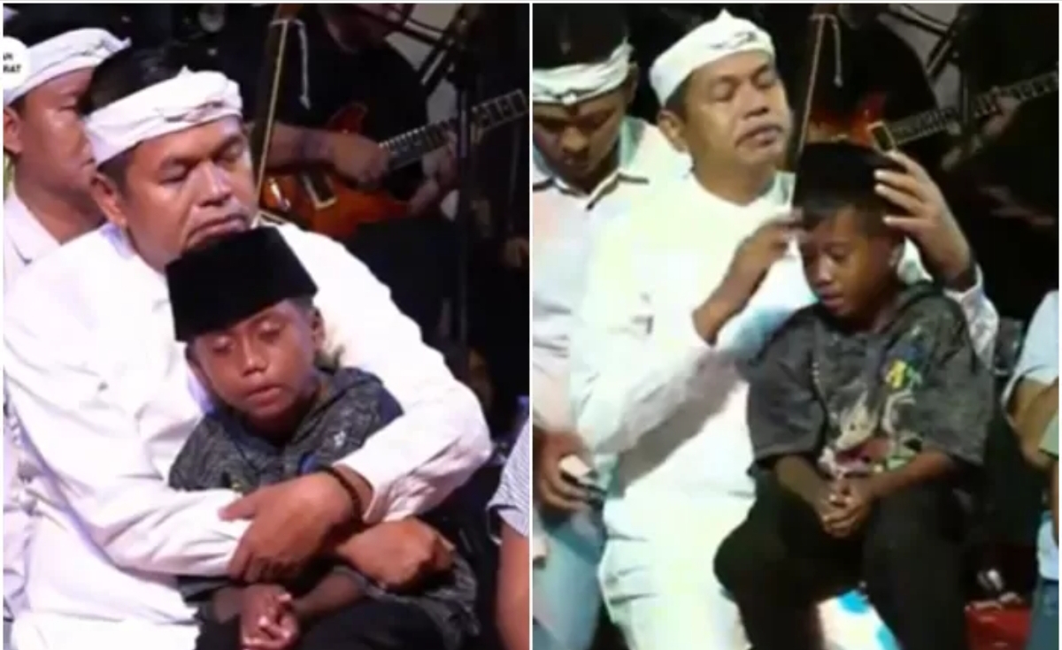 Eza saat bertemu Gubernur Jawa Barat Dedi Mulyadi. (Foto: tangkapan layar)