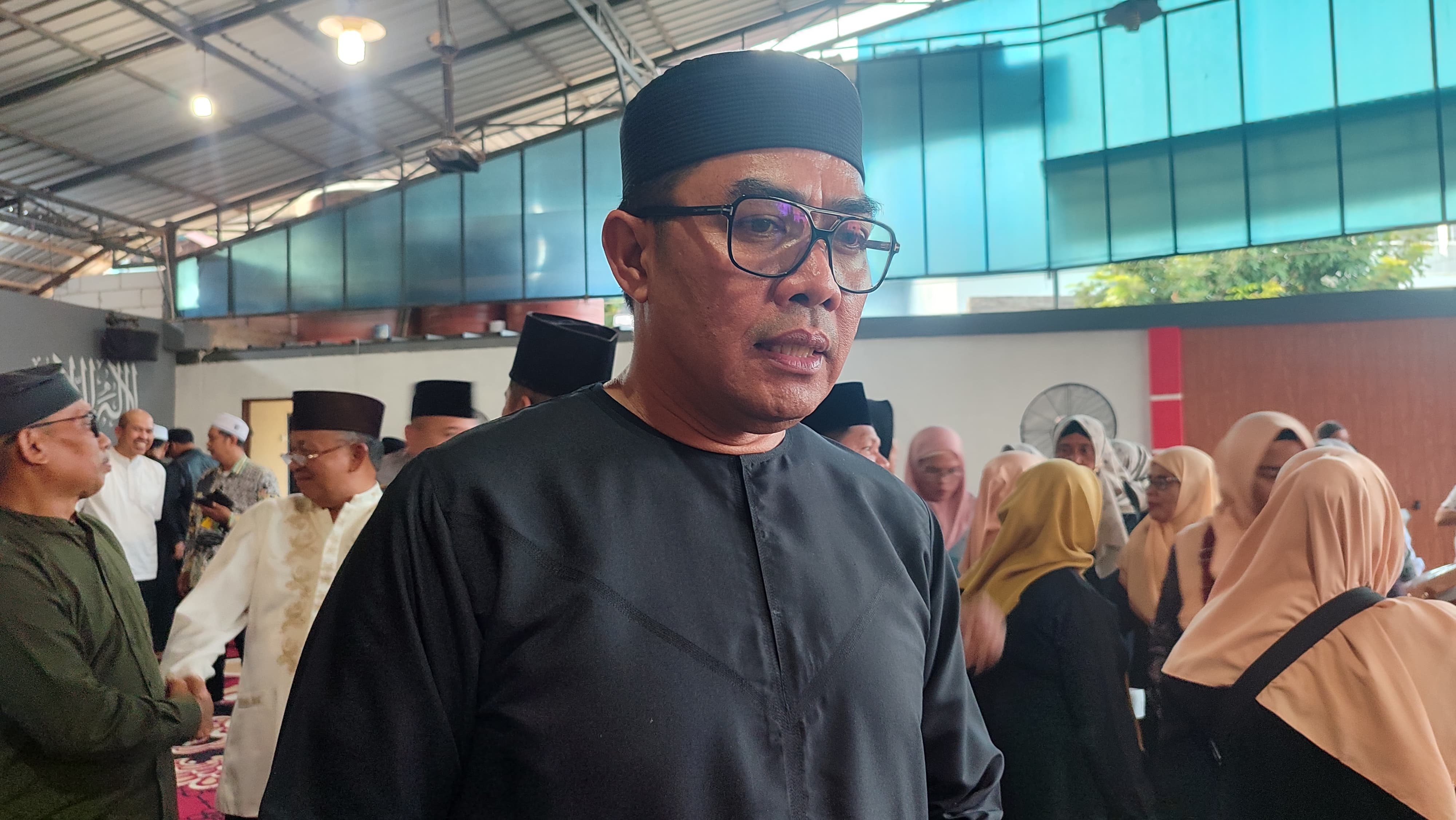 BERHARAP: Andi Harun menghadiri majelis zikir dan tausiah dalam rangka peringatan Tahun Baru Islam. (HAFIZ/KP)
