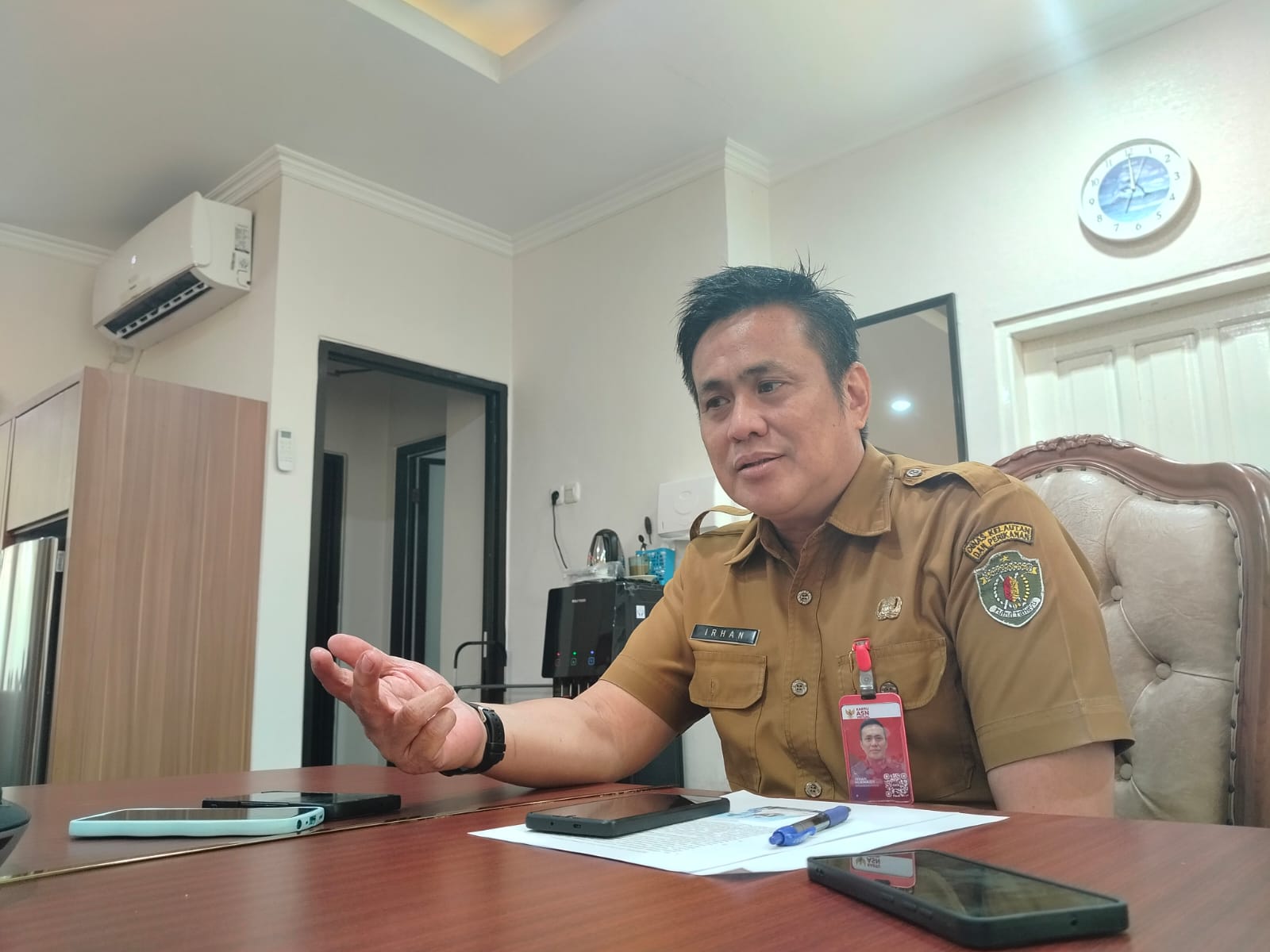 Kepala Dinas Kelautan dan Perikanan Kaltim, Irhan Hukmaidy. (Bayu/KP)