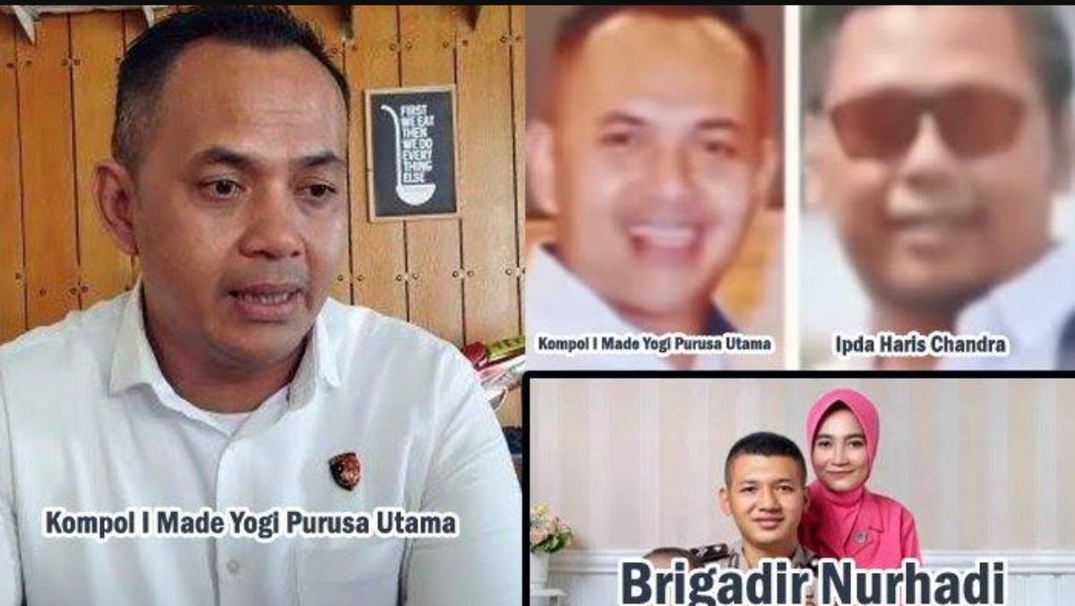Kompol I Made Yogi dan Ipda Haris Chandra diduga telah merencanakan kematian Brigadir Nurhadi. (FOTO: IST)
