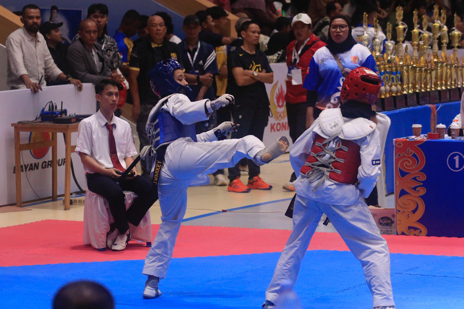 KONI: Kejuaraan taekwondo resmi berakhir di GOR Segiri, Samarinda, Senin (7/7).